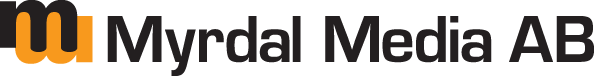 Myrdal media skiss Logotyp